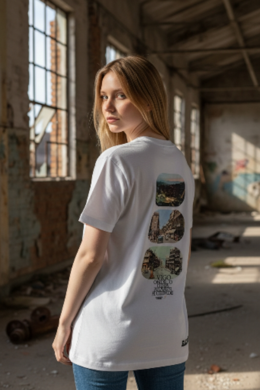 Camiseta Oversize Vigo Antiguo — Ondiña Rabuda