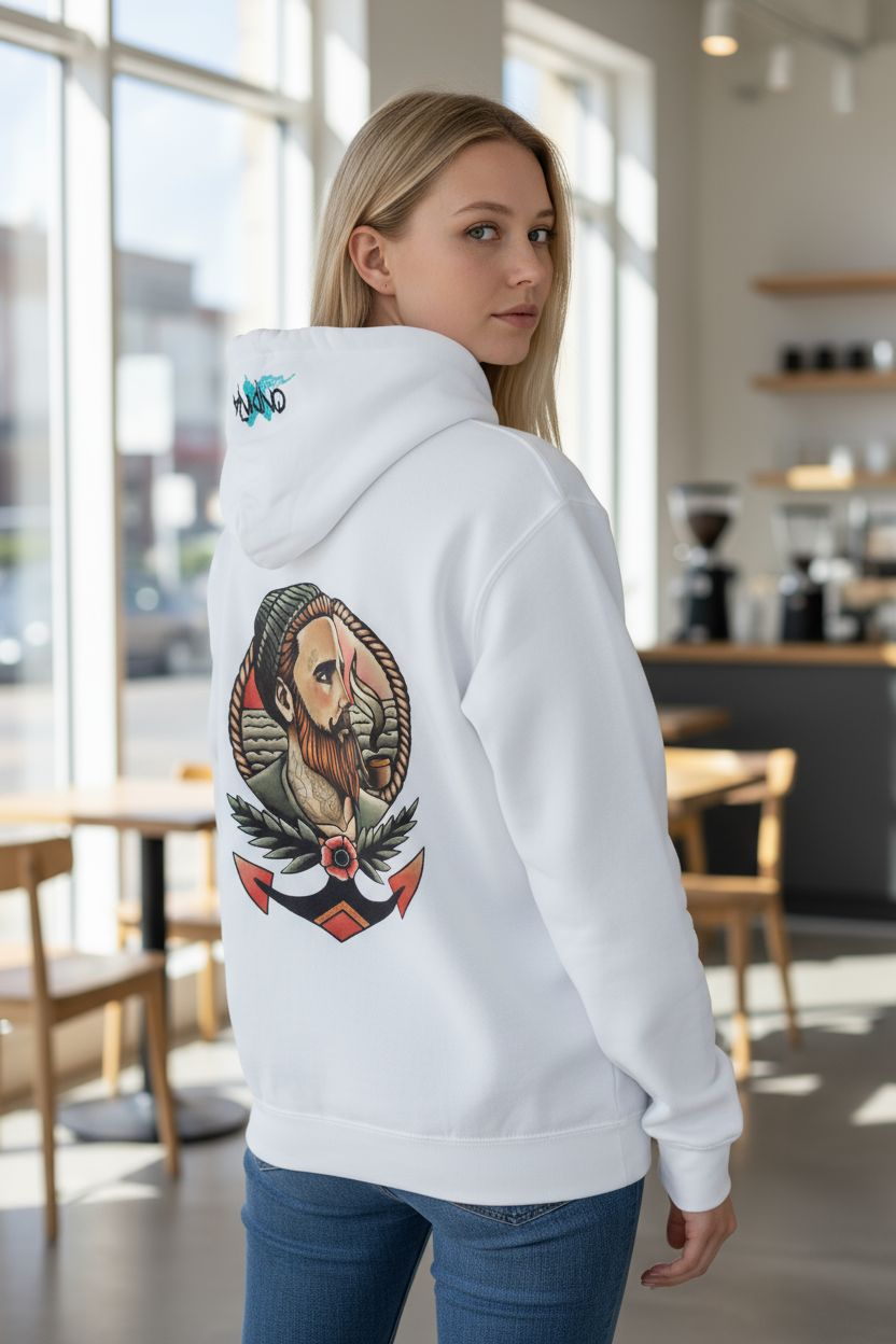 Sudadera con capucha 320g Capitán Ondiña — Ondiña Rabuda