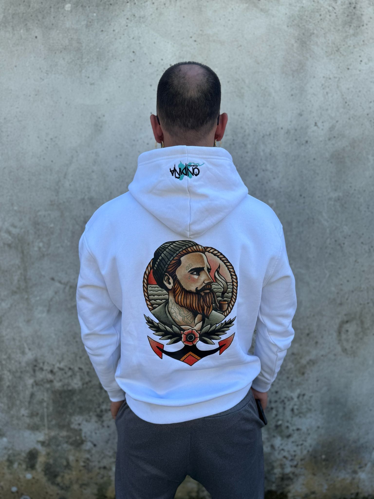 Sudadera con capucha 320g Capitán Ondiña — Ondiña Rabuda