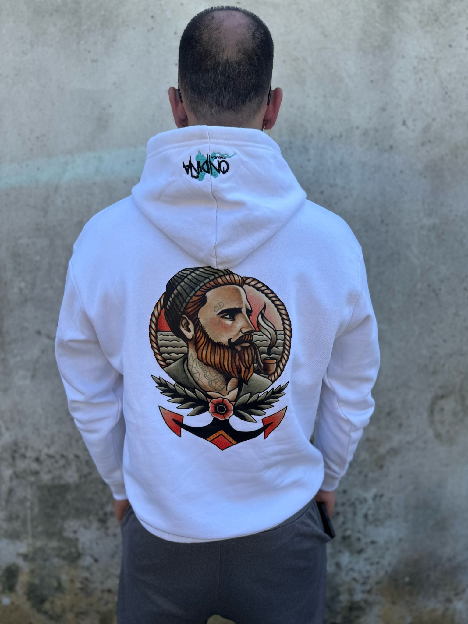 Sudadera con capucha 320g Capitán Ondiña — Ondiña Rabuda