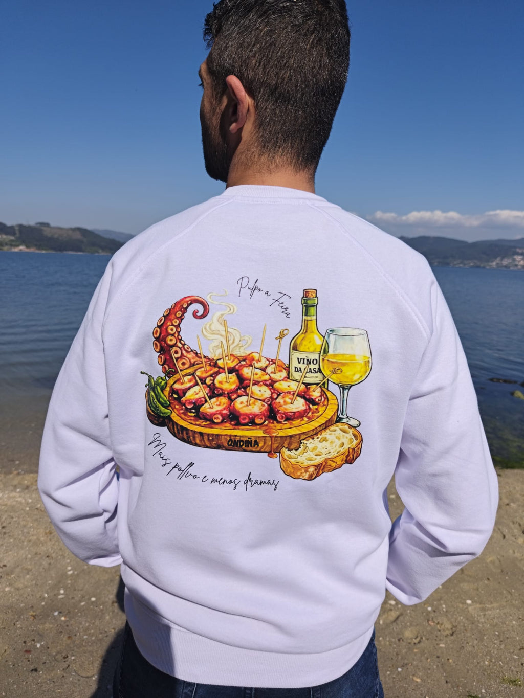 SUDADERA SIN CAPUCHA PULPO " A FEIRA "
