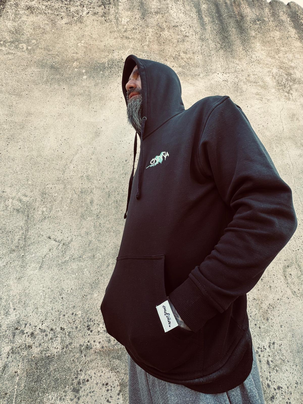 Sudadera con capucha 320g Islas Cíes — Ondiña Rabuda